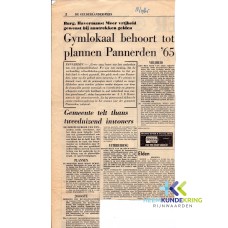 Pannerden gelderlander 18-11-1965 Gymlokaal.